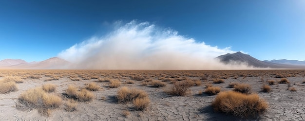 Foto grátis vista de paisagem natural com solo seco e solo secado