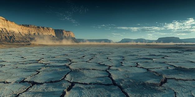 Foto grátis vista de solo seco e secado na natureza