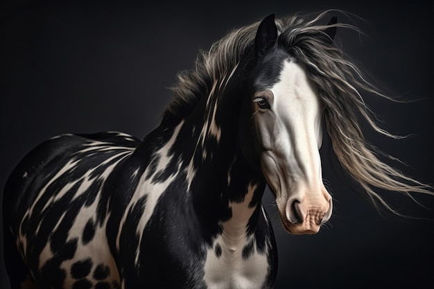 Foto grátis vista de um cavalo selvagem