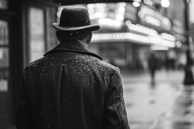 Foto grátis vista de uma pessoa negra e branca assistindo a um teatro