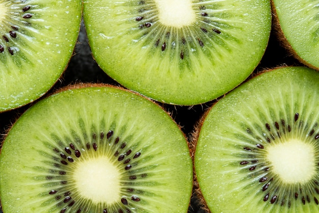 Foto grátis vista superior deliciosa textura de kiwi