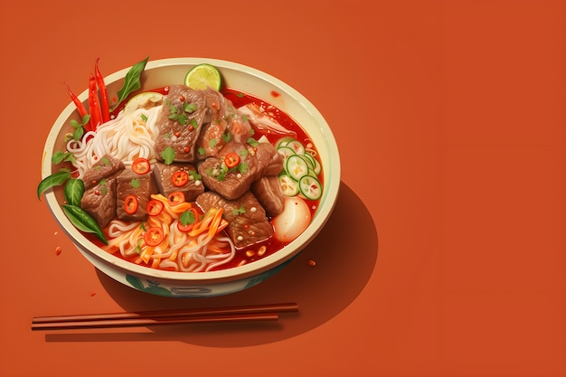 Kostenloses Foto 3d köstliches essen für tet vietnamesisches neujahr