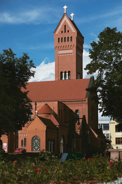 Analoge Stadtlandschaft mit Gebäuden