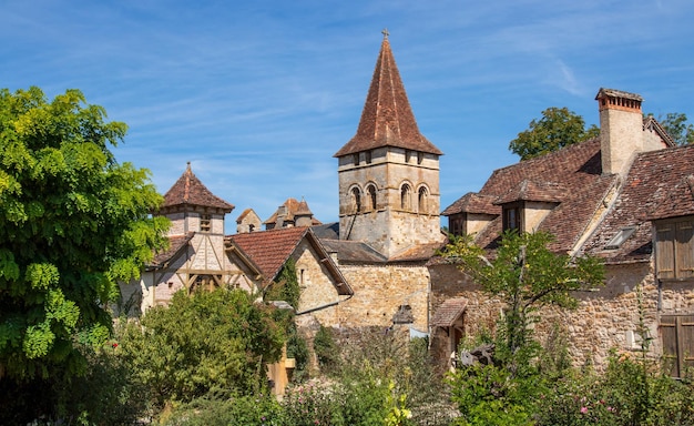 Blick auf Carennac, eines der schönsten Dörfer Frankreichs