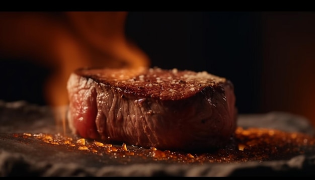 Kostenloses Foto gegrilltes lendensteak, perfekt gegrillt und von ki erzeugt