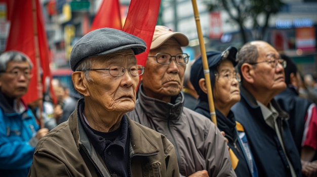 Kostenloses Foto gruppe von arbeitern, die einen protest organisieren