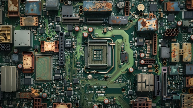 Kostenloses Foto hintergrund des motherboards