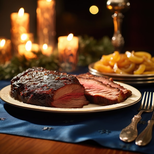 Kostenloses Foto köstliches essen, das zum jüdischen hanukkah-fest zubereitet wird