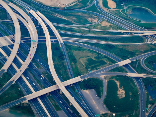 Kostenloses Foto luftaufnahme, wo i-295 auf i-495 trifft - the washington beltway