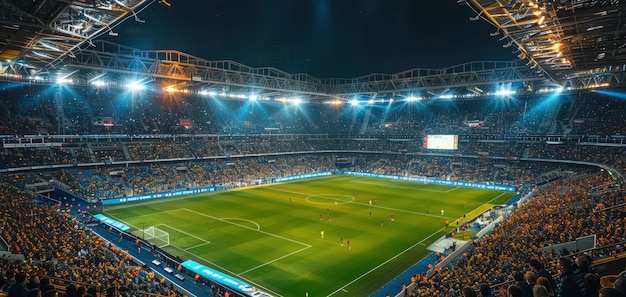 Kostenloses Foto menschen auf einem fußballstadion