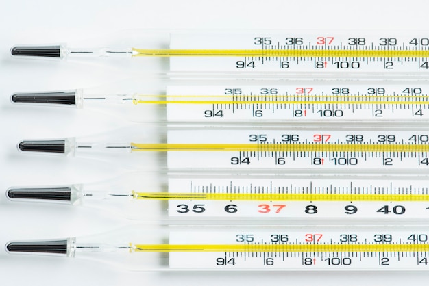 Kostenloses Foto nahaufnahme des thermometers