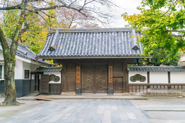 Schöne Architektur am Sensoji-Tempel um Asakusa-Gebiet in Japan