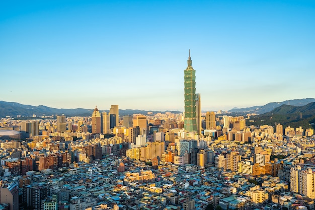 Kostenloses Foto schöne architektur, die taipeh-stadt errichtet