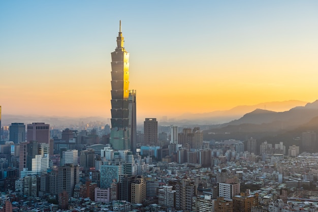 Kostenloses Foto schöne architektur, die taipeh-stadt errichtet