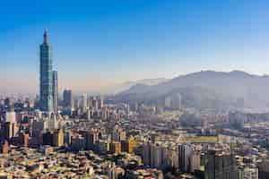 Kostenloses Foto schöne architektur, die taipeh-stadt errichtet