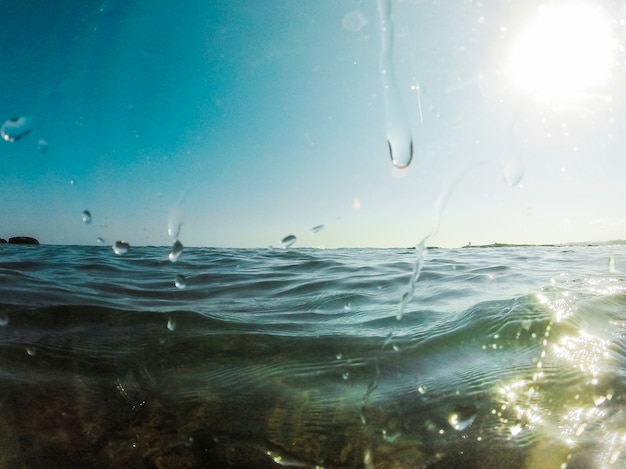 Kostenloses Foto schöne aussicht auf das blaue meer