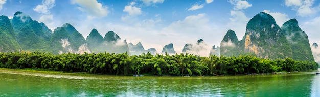 Kostenloses Foto schöne landschaften peak grüne skyline china