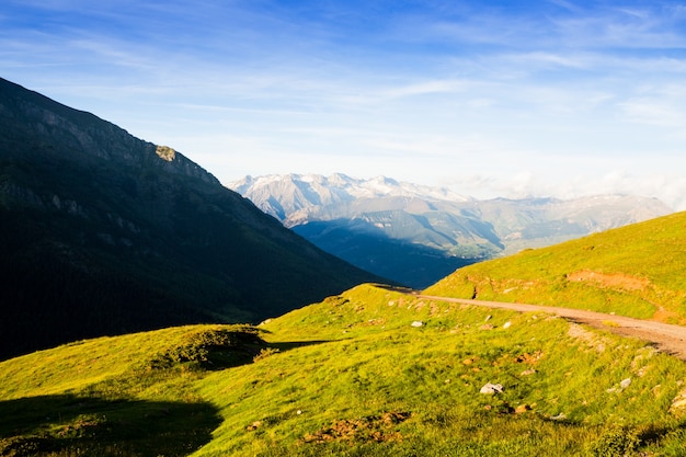 Kostenloses Foto sommeransicht der hochlandwiese