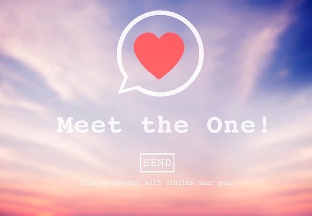 Kostenloses Foto treffen sie die one online matchmaking-anmeldeseite