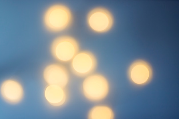 Kostenloses Foto unscharfer gelber bokeh hintergrund