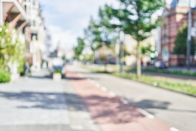 Kostenloses Foto unscharfer hintergrund der straße