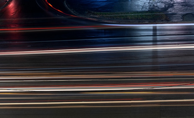 Kostenloses Foto wirkung der lichter der stadt bei nacht