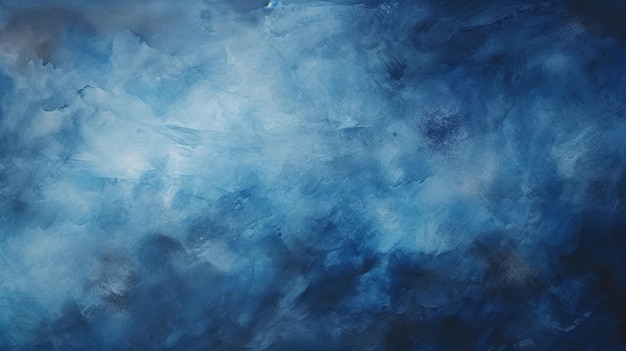 Abstrakte Aquarellfarbe Hintergrund dunkelblaue Farbe Grunge-Textur für Hintergrund Generative KI