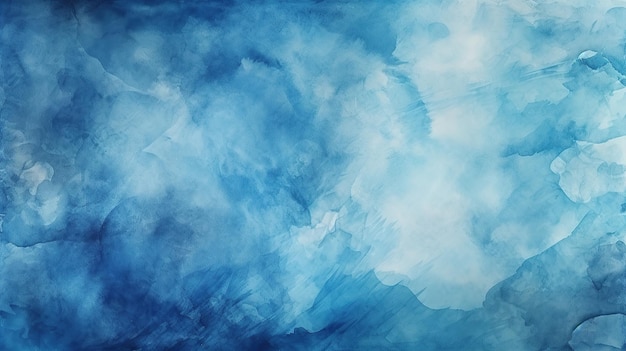 Abstrakte Aquarellfarbe Hintergrund dunkelblaue Farbe Grunge-Textur für Hintergrund Generative KI