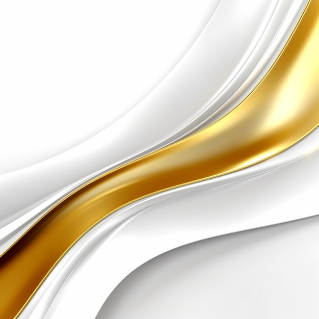 Abstrakter Hintergrund aus Gold und Silber mit weißem Hintergrund.