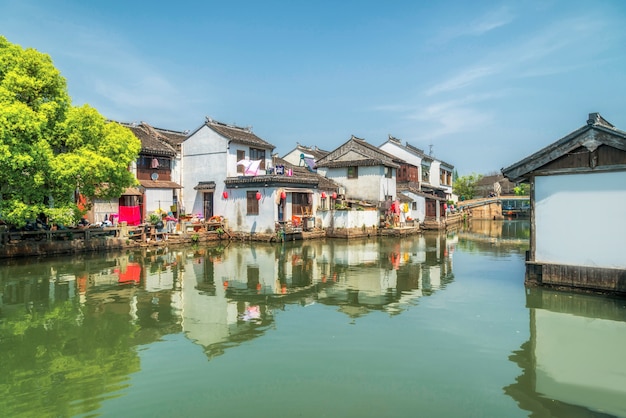 Alte Häuser in der antiken Stadt Suzhou