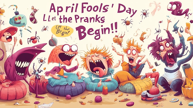 Foto april fool's day prank-chaos