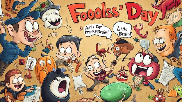 Foto april fool's day prank-chaos