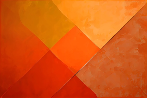 Arte gerada pela rede neural de fundo geométrico laranja plano abstrato