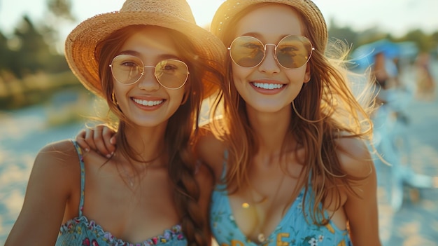 Asiatische Frauen surfen oder skatern im Freien an einem schönen Sommertag. Glückliche junge Frauen surfen am Morgen im Park.