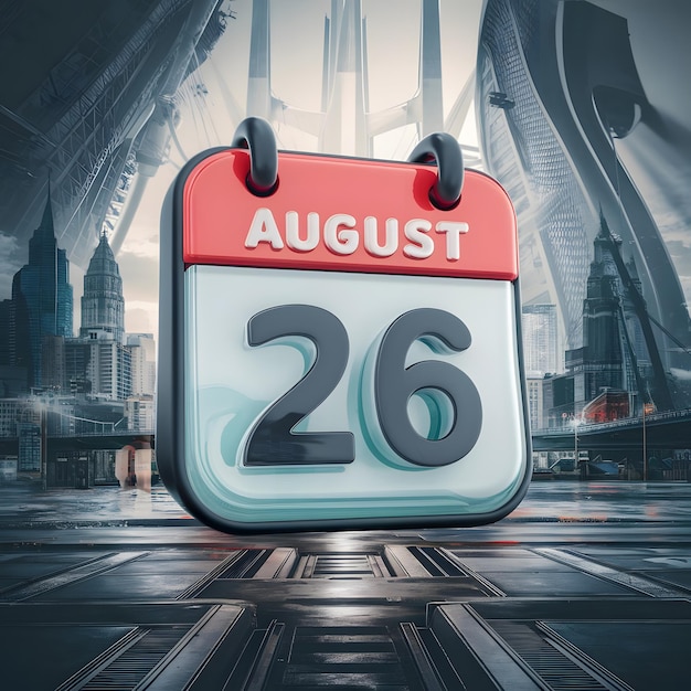 August 26 Kalender-Symbol