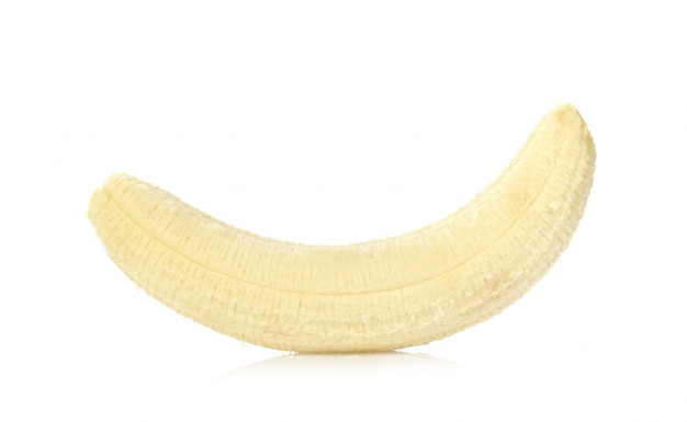 Foto banane isoliert auf weiß.