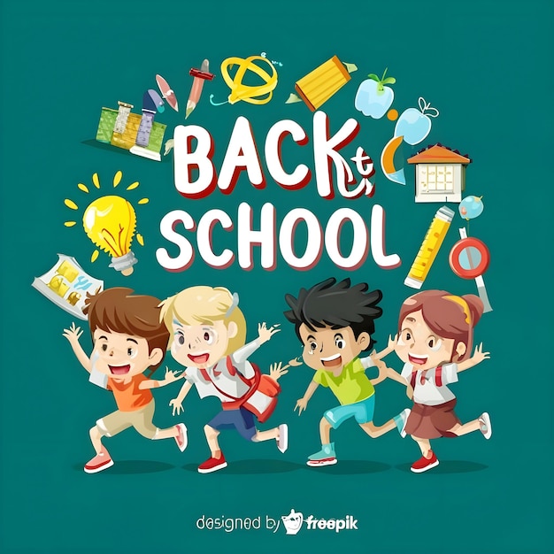 Foto bild von back to school