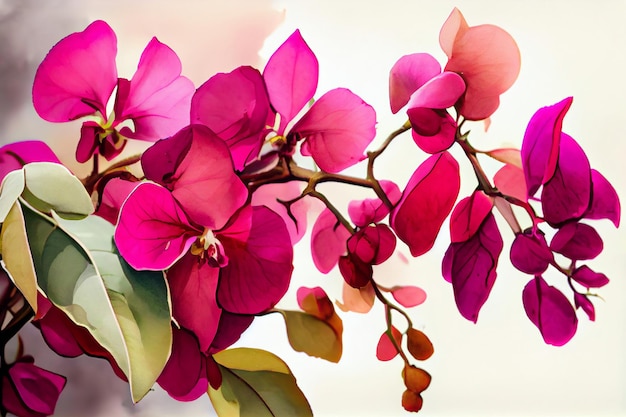 Bougainvillea-Blumen-Kunst