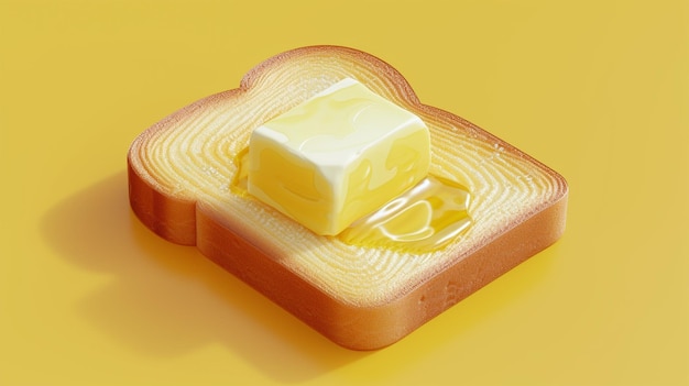 Foto butter und ein stück toast