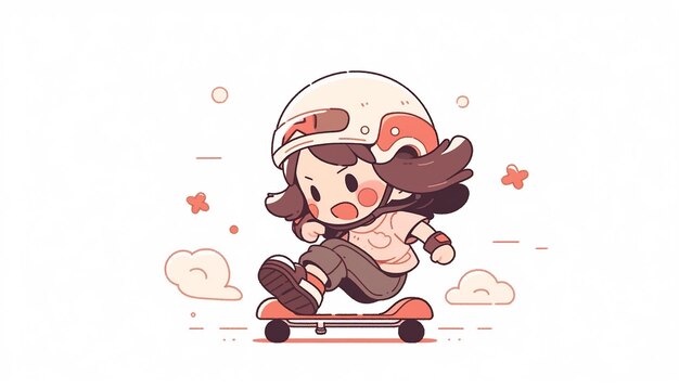 Foto chibi-skateboard-figuren