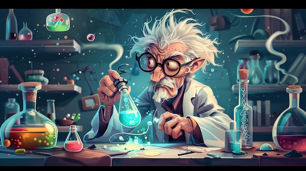 Cientista louco ou professor louco Personagem em filme de ficção científica