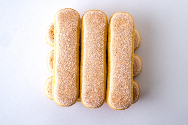 Foto close-up de alimentos contra fundo branco