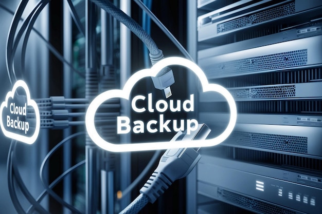 Foto cloud-backup-technologie