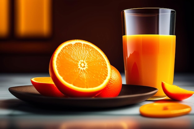 copo de suco de laranja