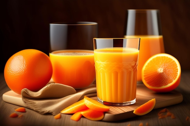 copo de suco de laranja