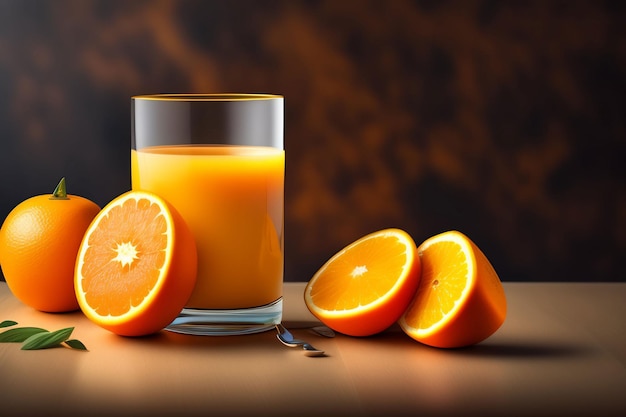 copo de suco de laranja