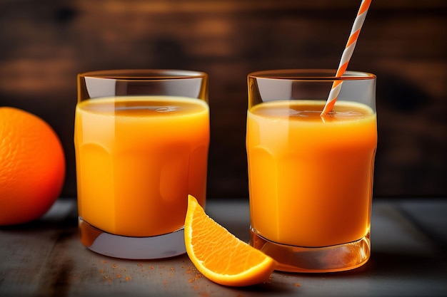 copo de suco de laranja