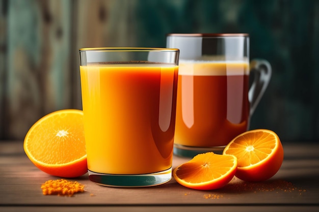 copo de suco de laranja