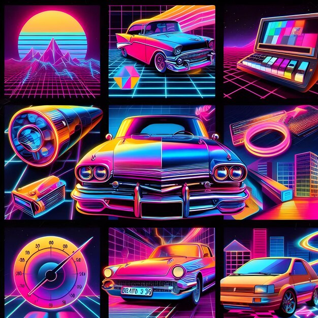 Foto das neon-auto