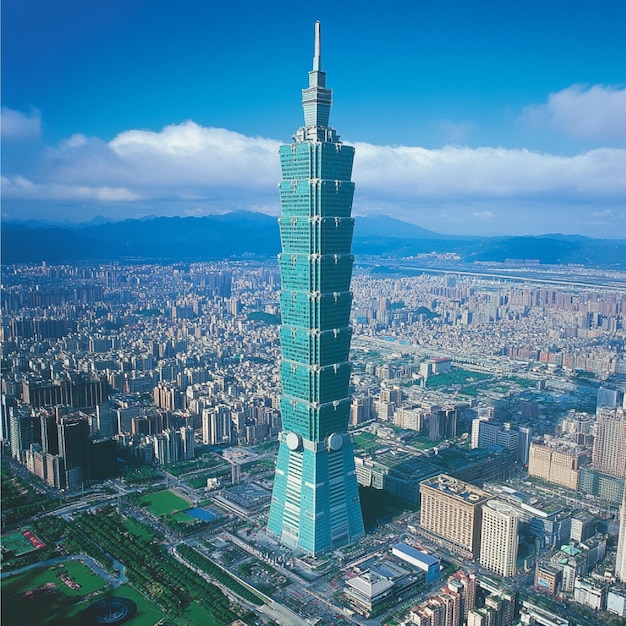 Foto das taipei 101-gebäude in taiwan